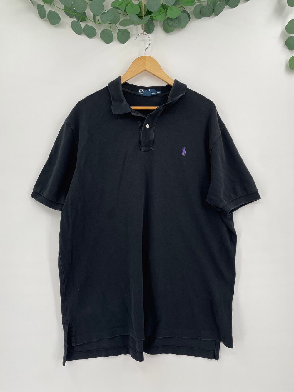 Polo by Ralph Lauren Charcoal Black Mens Polo  XXL
